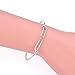 Sromay 8 Pieces Wire Blank Bracelet Stainless Steel Expandable Charm Bangle Bracelet for DIY Jewelry Making, 2.4 Inch