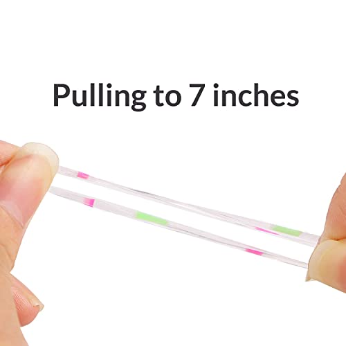 Colourful Clear Elastic Hair Bands, 1000pcs Disposable Elastic Hair Ties Non-slip Rubber Hair Bands, MAZBFF Ponytail Holders Hair Styling Accessories Tools Soft Hair Elastics Ties Bands