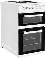 Beko KD531AW 500mm Twin Cavity Electric Cooker Sealed Hob White view 2