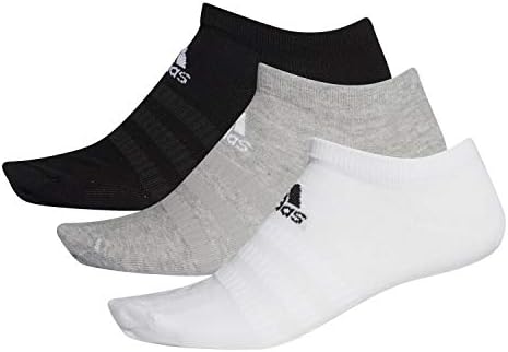 adidas Unisex Low-Cut Socks Pairs Socks, MGREYH/WHITE/BLACK, 32