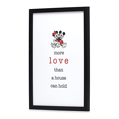 Open Road Brands Disney Mickey and Minnie Framed Wall Art More Love