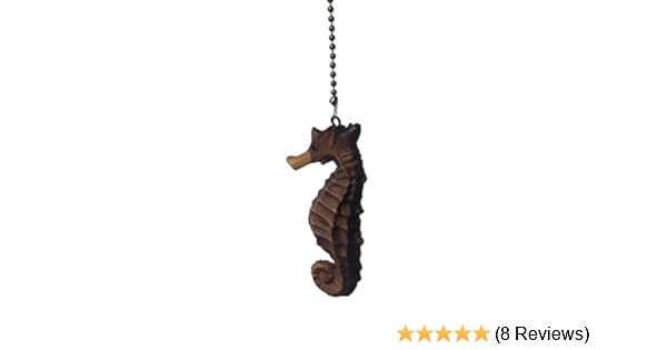 Beach Ocean Theme Ceiling Fan Pull Light Chain Extender White