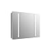 KOHLER K-99011-TL-NA Verdera 40 inch x 30 inch LED Lighted Bathroom Medicine Cabinet, Slow Close Hinge, Internal Magnifying Mirror; Aluminum; Recess or Surface Mount; 3 Doors