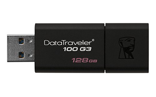 Kingston Digital 128GB DataTraveler 100 G3 USB 3.0 100MB/s Read, 10MB/s Write (DT100G3/128GB)