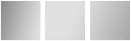 Square Shatterproof Acrylic Safety Mirror Set of 3 - 8in x 8in