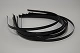 Black Colored Metal Headband - 1/6