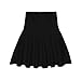 Big Girls' Casual Pleated Mini Skirt for Spring and Autumn (7-8 Years/Asian Size 4/Fits 140 cm Tall, Black)
