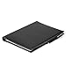 AHGXG Business Card Book Holder, Leather Organizer Binder with Folder Pen Holder, Name Card Organizer Credit Card Holder, 600 Cards, Black