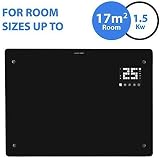 Devola 1.5kW Wifi Smart Glass Panel Heater Black DVPW1500B Lot 20 view 2