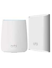 NETGEAR Orbi Home and Outdoor WiFi System. Hasta 4 500 pies cuadrados de cobertura WiFi en interiores y exteriores (RBR20 + RBS50Y)
