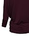 Womens Casual Scoop Neck Dolman Drape 3/4 Sleeve Jersey Knit Maternity Tunic Top