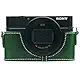 Handmade Genuine Real Leather Half Camera Case Bag Cover for Sony RX100 VI Mark VI Brown color