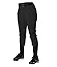 Alleson Athletic Fastpitch Softball Pants for Women. Low Rise Double Knit Black Softball Pants with Belt Loop (Style 605PBW) Small
