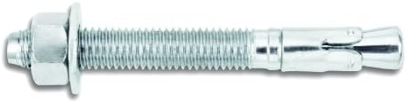 Powers Fastening Innovations 7451SD1 Power-Stud and Sd1 3/4-Inch by 12-Inch Type Carbon Steel Wedge Expansion Anchor Carbon Steel Clip, 10 Per Box