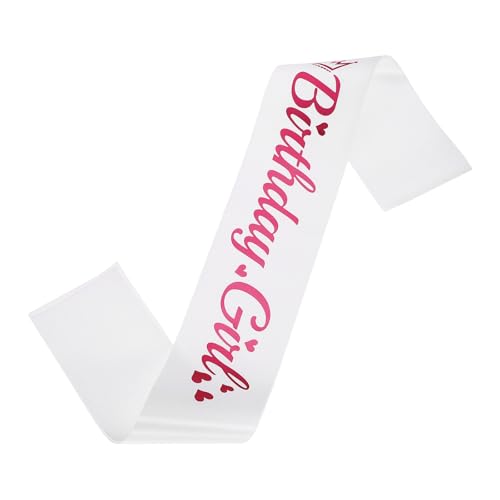 White, Pink Foil Lettering