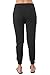 Drawstring French Terry Joggers With Front Pockets (Medium, Black)