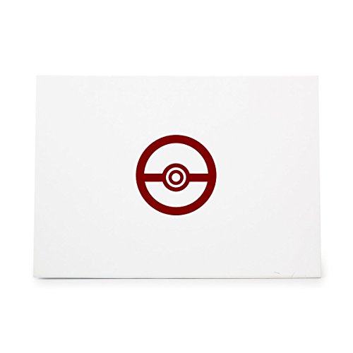 Pokeball Sphere Round Pokemon Object Style 16524, Rubber Stamp Shape great for Scrapbooking, Crafts, Card Making, Ink Stamping Crafts