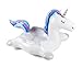 BigMouth Inc. Unicorn Snow Tube - 4 ft. Wide Inflatable Snow Tube with Easy Grip Handles, Made of Durable Vinyl with Welded Seams - Makes a Great Gift