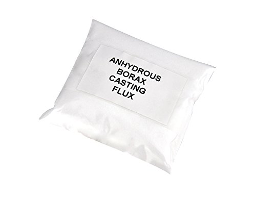 1 oz Anhydrous Borax Granular Graphite Crucible Powder Deoxidizing Casting Flux For Melting Assaying Refining Gold Silver Copper Separating Impurities