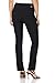 Rekucci Women's Ease Into Comfort Straight Leg Pant with Tummy Control (8SHORT,Black)