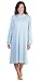 Calida Women's Soft Cotton Long Sleeve Mandarin Collar Short Gown 33800