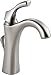 Delta Faucet Addison Single Hole Bathroom Faucet Brushed Nickel, Single Handle Bathroom Faucet, Diamond Seal Technology and Metal Drain Assembly, Stainless 592-SS-DST