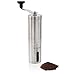 Brewsentials Premium Manual Coffee Grinder, Brushed Stainless Steel Personal Coffee Mill Adjustable Precision Conical Burr Brewing Essentials for Java Lovers