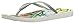 Vionic Women's Beach Noosa Flip Flop, Light Blue Floral Silver, 9 M US