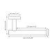 Hoooh Matte Black Toilet Paper Holder SUS304 Stainless Steel Bathroom Lavatory Paper Towel Dispenser Wall Mount, C100L12-BK