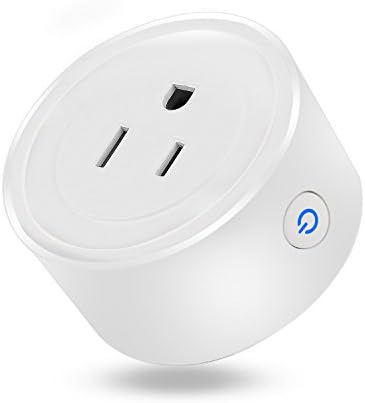 Mini Wifi Smart Plug Remote Outlet Timer Switches, Smart Socket, Control your Devices from Anywhere, No Hub Design, compatible with Amazon Alexa