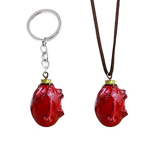 VNYIGDJS Anime Berserk Necklace Keychain Sacrifice Rune ＆ Behelit  Necklace Berserk Sword keychain (Behelit N