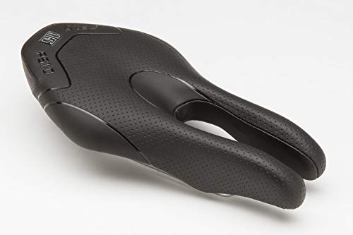 ISM PS 1.0 Saddle, Road Triathlon Bike Seat Firm Foam and Gel Padding Bundle with a Lumintrail Bike Taillight