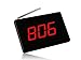 SINGCALL Wireless Calling System, Paging System, for Cafe, Coffee Shop, Restaurant, Office, Small Display Big Screen, Pack of 1 Display 5 Bells