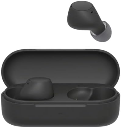 WFC510 | Cuffie True Wireless - Piccole e leggere, Connessione Bluetooth Multipoint, Ambient Sound, Classificazione IPX4, Spotify Tap, Ricarica Rapida, Batteria da 22 ore, iOS e Android-Nero