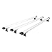 Vantech J1000 3 Bar for Nissan NV200 Ladder roof Rack 2013-On, White