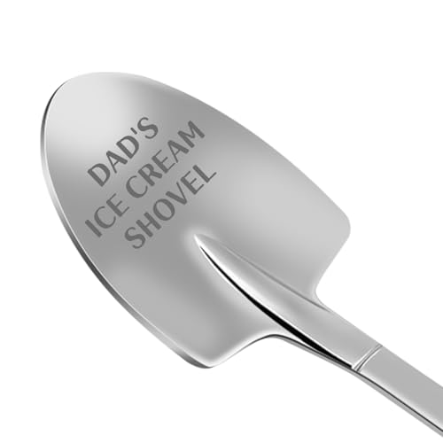 Fathers Day Funny Gifts from Daughter Son,Ice Cream Spoon Shovel,Dad Birthday Gifts for Stepdad Grandad,Fathers Day Presents for Husband Daddy on Christmas Anniversary