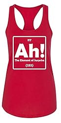 Ladies Tank Top Ah! The Element of Surprise Red M