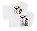 Golden State Art, Pack of 100, 4x6 or 5x7 Photo Folders, Cardboard Picture Frame, Paper Frame Cards, Greetings/Invitation Special Events: Graduation, Christmas, Wedding(White)