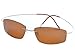 De Ding rimless titanium polarized Sunglasses (gold, coffee)