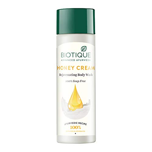 Biotique Bio Honey Cream Rejuvenating Body Wash 100% Soap Free 190 Ml