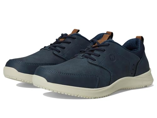 Nunn Bush Mens Conway Moccasin Toe Oxford Casual Lace Up Lightweight Athletic Style Navy 10.5 Wide at Amazon