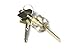 KINGLAKE® Crystal Cutaway Inside Visible Lock Training Trainer Skill for Locksmith with 2 Keys