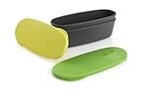 Light My Fire Snap Box Oval Waterproof Food Storage Container, 2-Pack, Lime/Green