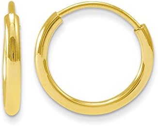 14k Solid Gold Madi K Endless Hoop Earrings - 1889A
