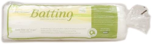 Mountain Mist 50% PLA/50% Cotton Batting, Twin Size 72-inch-by-90-inch