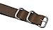 ArtStyle Vintage Crazy Horse Leather Watch Band with Double Sides Leather Watch Strap (22mm, Dark Brown)