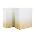 UNIQOOO 12Pcs Ombre Gold Gift Bags with Handle, Large 12.5x10'', Gradient Gold Glitter Paper Gift Wrap Bag, Recyclable Gift Packaging, For Wedding Birthday, Mother's Day, Baby Shower Party Favor Decor