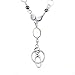 LUXIANDA elegance Badge Lanyards ID Necklaces ID Badge Holder for,nurses and other OL Stainless steel chain