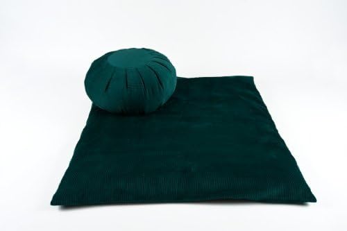 ZAFU+ZABUTON MEDITATION SET CORDUROY GREEN COLOUR