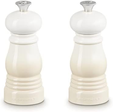 Le Creuset Classic Salt Pepper Mill Set Meringue 11 cm 44900117160000